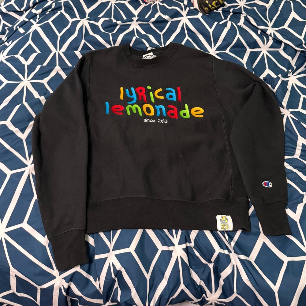 Lyrical Lemonade Embroidered Crew
Neck Sweater